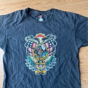 Black Hanes Vintage Graphic Tee